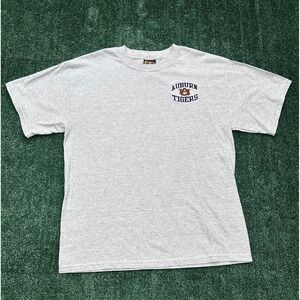 Auburn Tigers T-Shirt FSI NCAA Football College Graphic Mens Large Gray #179